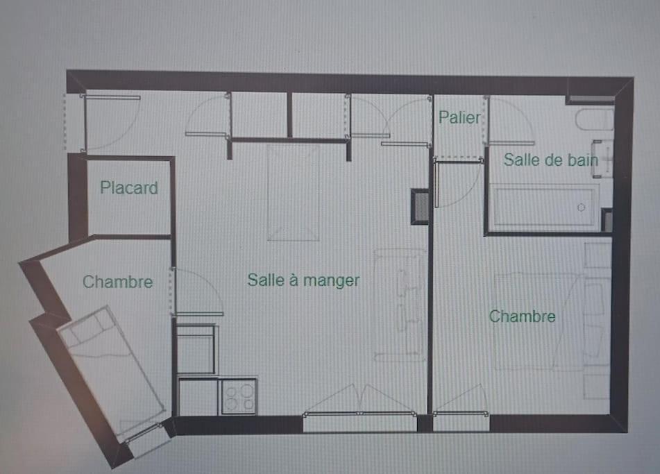 Spacieux Appartement T2 & Cabine Les Angles  Exterior foto